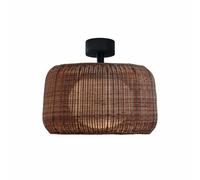 Bover Plafoniera LED Fora, marrone grafite/marrone, Ø 50 cm Bover