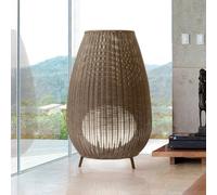 Bover Lampada LED per terrazza Amphora, 123 cm marrone grafite/marrone Bover