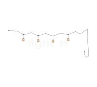 Bover Nans Catenary Lampada a sospensione LED 4 fuochi, beige