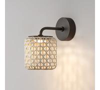 Bover Nans A Applique da esterno a LED, beige, Ø 16,7 cm Bover