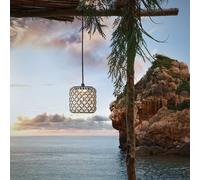 Bover Nans Lampada a sospensione LED con spina, marrone - 17 cm