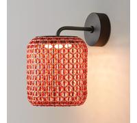 Bover Nans A Applique da esterno a LED, rosso, Ø 21,6 cm Bover