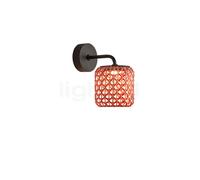 Bover Nans A Applique da esterno a LED, rosso, Ø 16,7 cm Bover