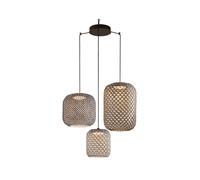 Bover Nans S/3L LED a sospensione 3 luci marrone Bover
