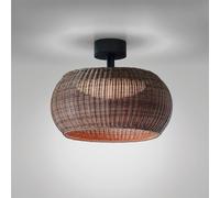 Bover Plafoniera da esterno a LED Perris, marrone/marrone, Ø 47 cm Bover