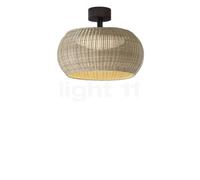 Bover Plafoniera da esterno a LED Perris, marrone/beige, Ø 47 cm Bover