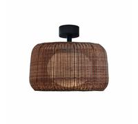 Bover Plafoniera LED Fora, marrone grafite/marrone, Ø 50 cm Bover