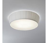 Bover Plafoniera LED Plafonet, Ø 60 cm, bianco, alluminio/tessuto Bover