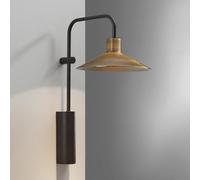 Bover Applique a LED Platet A/02, colore nero/ottone antico Bover