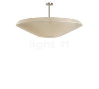 Plafoniera Bover Siam 120, altezza 36 cm, nichel/crema Bover