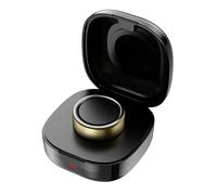 BOVIPO Custodia di ricarica per batteria da 600 mAh, compatibile con caricabatterie Oura Ring Gen4, scatola di ricarica portatile da viaggio per Smart Ring (nero, taglia 11)