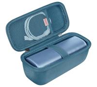 BOVKE Custodia da trasporto compatibile con altoparlante wireless Bluetooth portatile impermeabile Sonos Roam 2, altoparlante Bluetooth Roam 2 con tasca in rete per cavi di e accessori, Blu
