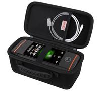 BOVKE Custodia da trasporto compatibile con Blue Tees Golf Player+ GPS Speaker con display touch screen, supporto portatile per altoparlante GPS da golf con spazio extra per cavi di ricarica, Nero