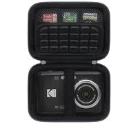 BOVKE Custodia da trasporto per fotocamera digitale KODAK PIXPRO Friendly Zoom FZ45 FZ55 da 16 MP, tasca in rete per cavi della fotocamera, batterie, Nero