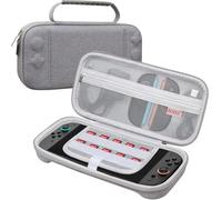 BOVKE Custodia da Trasporto per il Nuovo Nintendo Switch 2, Switch 2, Borsa Rigida da Viaggio, Tasca Extra in Rete per Joy-Con, Cavi, Cartucce di Gioco e Accessori, Grigio [Video Gioco]