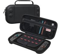 BOVKE Custodia da Trasporto per il Nuovo Nintendo Switch 2, Switch 2, Borsa Rigida da Viaggio, Tasca Extra in Rete per Joy-Con, Cavi, Cartucce di Gioco e Accessori, Nero