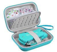 BOVKE Custodia da Viaggio Compatibile con RG35XX 2024 Nuova Versione Retro Console di Gioco Palmare, Custodia da Viaggio per Anbernic RG35XX 2024 Gioco Palmare con Tasca a Rete per Cavi, Turchese