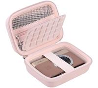 BOVKE Custodia da Viaggio per KODAK Pixpro C1 - Fotocamera Digitale Ultra Compatta, KODAK Pixpro C1 Borsa Porta Pellicola con Tasca in Rete per Adattatore CA e Cavi di Ricarica, Rosa