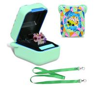 BOVKE Custodia di Copertura in Silicone per Giocattolo Interattivo Bitzee Magicals con 20 Caratteri All'interno, Manica della Pelle Bitzee per Giocattoli di Animali Elettronici Virtuali Bitzee, Verde