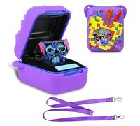 BOVKE Custodia in silicone per Bitzee Disney Interactive Toy con 30 personaggi all'interno, Bitzee Disney Digital Pet Custodia protettiva per Bitzee Virtual Electronic Pets Kids Disney Toys, Viola