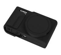 BOVKE Custodia in Silicone per Fotocamera Panasonic ZS99 Point and Shoot Compact Travel Digital Camera, Lumix ZS99 TZ99 Soft Skin Cover Camera Rubber Sleeve with Removable Lens Cover, Nero