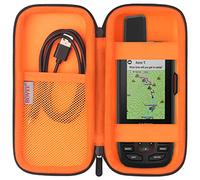 BOVKE Custodia per Garmin GPSMAP 64sx / 66i / 66sr / 66s / 65s / 78sc, Garmin inReach Explorer+ Hiking GPS portatile e comunicatore satellitare, Borsa a rete adatta cavo USB e accessori, Nero