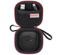 BOVKE Custodia per le cuffie wireless Bose QuietComfort II, QC 2, Ultra e Open Earbuds - Tasca a rete per cavi e auricolari, Nero + Nero (Solo Caso)
