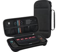 BOVKE Custodia per New 2025 Nintendo Switch 2, Switch 2 Custodia protettiva rigida da viaggio con spazio extra per Joy-Con, cavi, cartucce di giochi e accessori, Nero [video gioco]