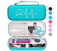 BOVKE Custodia per stetoscopio adatta allo stetoscopio diagnostico 3M Littmann Cardiology IV, allo stetoscopio di monitoraggio Classic III, Lightweight II S.E, con tasca accessori, Smeraldo