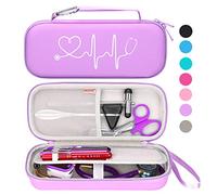 BOVKE Custodia per stetoscopio compatibile con stetoscopio diagnostico 3M Littmann Cardiology IV, stetoscopio di monitoraggio Classic III, Lightweight II S.E, supporto MDF tasca accessori, Viola