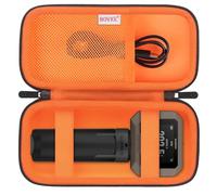 BOVKE Custodia Rigida da Viaggio Adatta per Garmin Xero C1 Pro Cronografo Compatto, Garmin Xero C1 Pro Cronografo Borsa da Viaggio con Tasca a Rete per Cavi di Ricarica Accessori, Nero