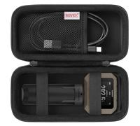 BOVKE Fondina da viaggio compatibile con cronografo compatto Xero C1 Pro per tiro al bersaglio, borsa da viaggio Xero C1 Pro con spazio extra per cavi di ricarica, power bank, Nero+Nero