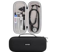 BOVKE Stetoscopi Custodia per 3M Littmann Stetoscopio per il monitoraggio Classic III, Lightweight II S.E., MDF Instruments Stetoscopio-Spazio Aggiuntivo per Mediche Accessori, Nero