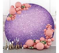 Bovlleetd 180cm Sfondo Rotondo Viola Pianeta Universo Galassia Cerchio Fondali Fantasia Nebulosa Misterioso Spazio Esterno per Battesimo Neonato Festa di Compleanno Ripresa di Sfondo