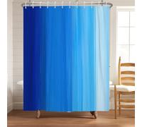 Bovlleetd 180x180cm Blu Gradiente Tenda Doccia Moderno Design Astratto Con Senza Cuciture Navy A Blu Cielo Minimalista Contemporanea Estetica Impermeabile Tessuto In Poliestere Con Ganci Calma