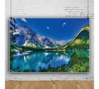 Bovlleetd 220x150cm Primavera Estate Paesaggio Naturale Sfondo Verde Montagna Acqua Foresta Foglioso Hillsid Sfondo 3d Turismo Paesaggio Foto Fotografia Sfondo