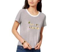 Bow & Drape Donna Just In Queso T-Shirt Decorata