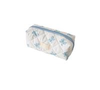 Bow Pattern Pencil Case - Pencil Pouch, 20x8x8cm Small Pouch Bag for Travel, Polyester Cosmetic Organizer with Zipper, Toiletry Case, Makeup Bag Travel Stationery Make Up Toiletries Versatile Storage