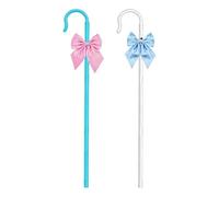 Bow Peep Staff, 104,1 cm regolabile costume puntelli canne con papillon | Bastone da pastore e papillon, accessori per costume per la Giornata Mondiale del Libro, per travestimento da personaggio del