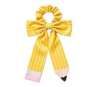 Bow Scrunchie Pencil Hair Tie Fabric Bow Elastic For Back To School
