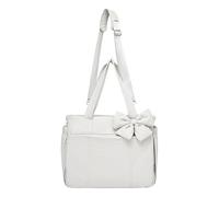 Bow Tote - Cute Elegant Handbag for Women, Clutch Purse and Pouch for Girls Teens, Stylish Accessory Evening, Party, Travel, Work, Office, Wedding, Beach, Lunch, Material, 12.99x5.51x13.78 Inches