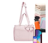 Bow Tote - Cute Elegant Handbag for Women, Clutch Purse and Pouch for Girls Teens, Stylish Accessory Evening, Party, Travel, Work, Office, Wedding, Beach, Lunch, Material, 12.99x5.51x13.78 Inches