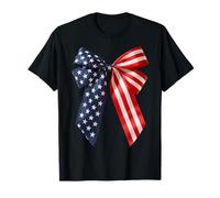 Bow vintage 4 luglio USA American Flag Stars N 'Stripes Maglietta