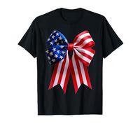 Bow vintage 4 luglio USA American Flag Stars N 'Stripes Maglietta