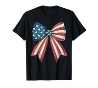 Bow vintage 4 luglio USA American Flag Stars N 'Stripes Maglietta