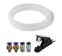 Bowden - Set di tubi in PTFE, diametro interno 2,5 mm, diametro esterno 4 mm, con tagliatubi e connettori pneumatici, set di riparazione per linea di alimentazione filamento da 10 m per configurazione