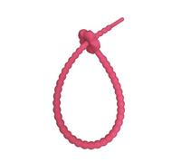 Boweain Fascetta per cavi in silicone,fiori Fascetta per cavi elastici Cinghie per cavi riutilizzabili elastici per cavo,cinghia organizzatrice per cavi banda di fissaggio per ufficio-Rosso scuro