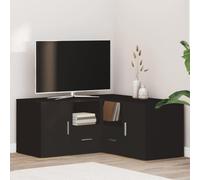 BOWEKAM Armadietti & Armadietto Angolare Nero 160x40x45 cm Legno Ingegnerizzato