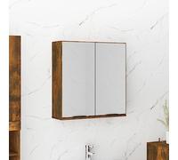 BOWEKAM Armadietti e contenitori-Unità di vanità-Vanity Units-Vanity Units-Bagno Specchio Armadietto in rovere fumé 64x20x67 cm