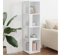 BOWEKAM Armadietti & Magazzini-Armadietti & Armadietti - Armadietto ad angolo Bianco 33x33x132 cm Legno Ingegnerizzato